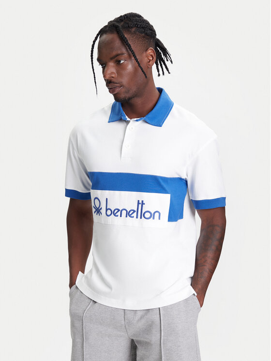 

Рубашка поло стандартный крой 3MCYU301U United Colors Of Benetton, белый