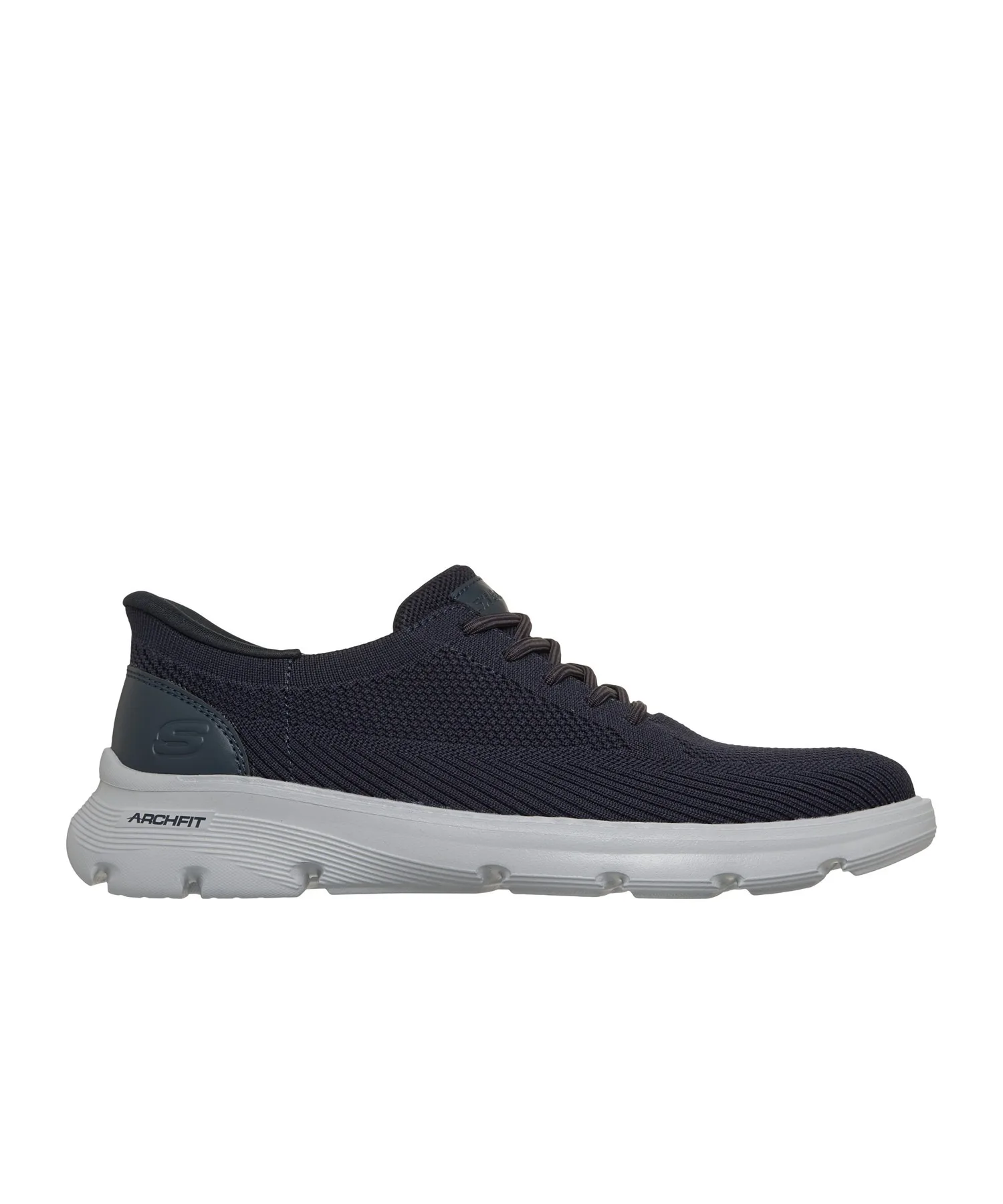 Мужские туфли без шнуровки Arch Fit Skechers Hands Free Slip-ins Relaxed Fit Galza - Octavius светло-коричневые — фото 4