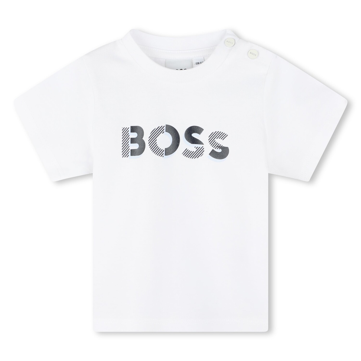 

Белая футболка с логотипом BOSS, белый