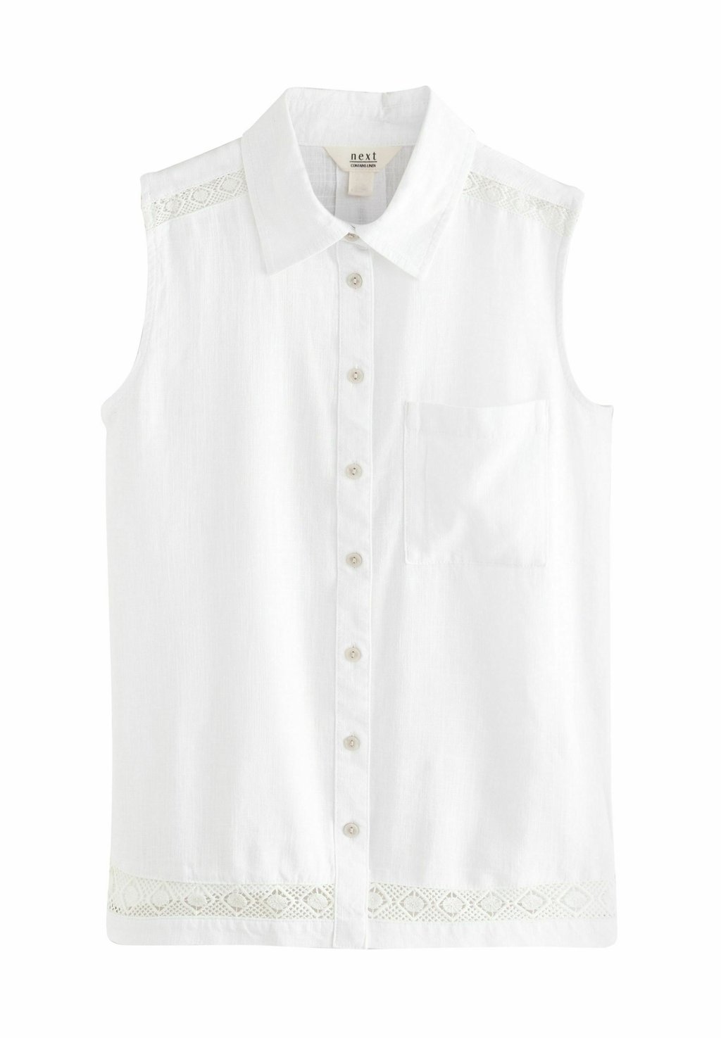 

Блузка на пуговицах REGULAR FIT - SLEEVELESS Next, белый