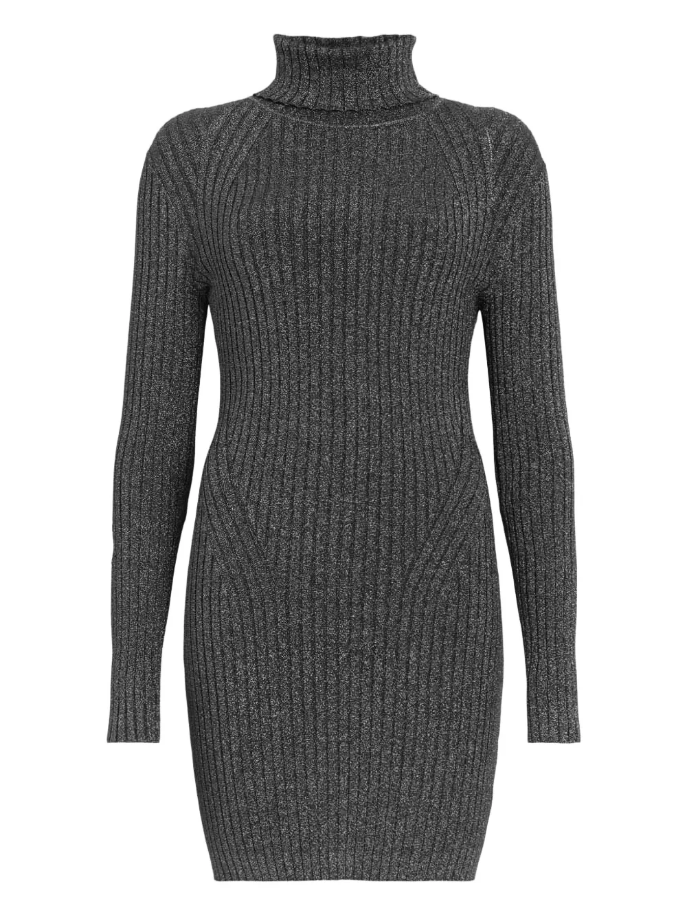 

Платье мини с высоким воротником AllSaints, черный