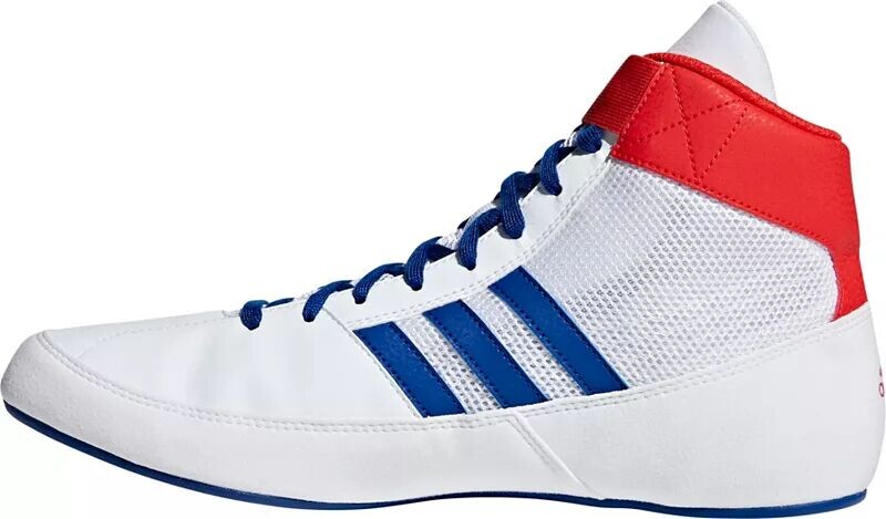 Мужские борцовки Adidas HVC 2, белый/красный — фото 4
