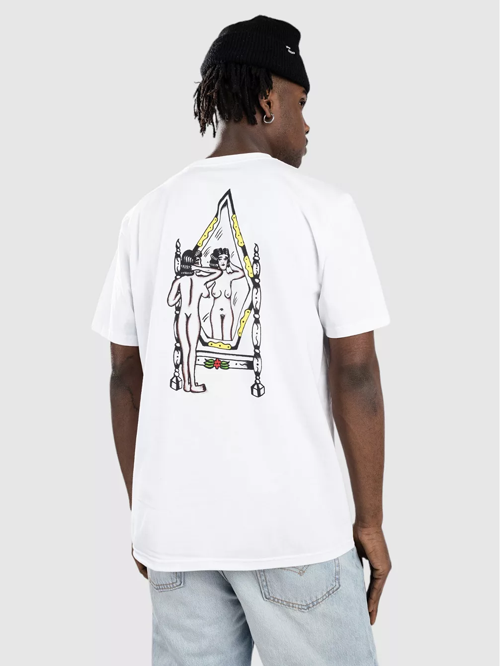 

Зеркальная футболка Lintell Volcom, белый