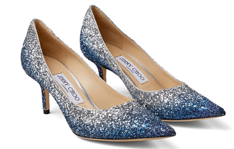 LOVE 65 Узкие Каблуки Высокие каблуки Женские Серебристо-голубые Jimmy Choo — фото 3