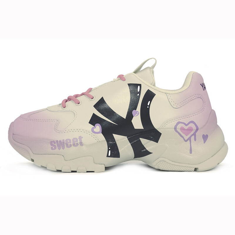 

Кроссовки MLB Big Ball Chunky Chunky Sneakers Unisex Low-top Pink/white/purple, розовый