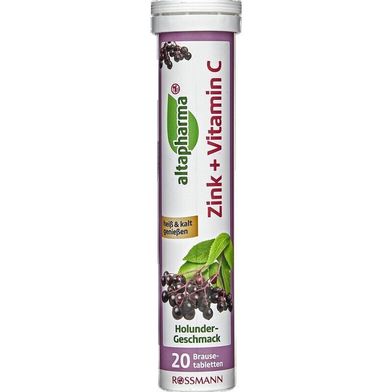 

Шипучие таблетки цинк + витамин С altapharma, 84 g