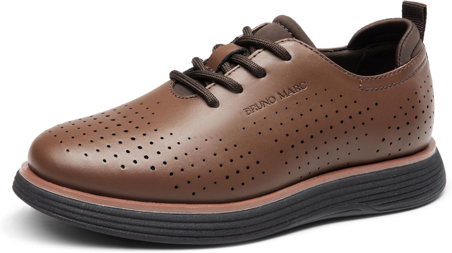 

Модные кроссовки-оксфорды для мальчиков Bruno Marc MaxFlex, классические повседневные туфли, коричневый