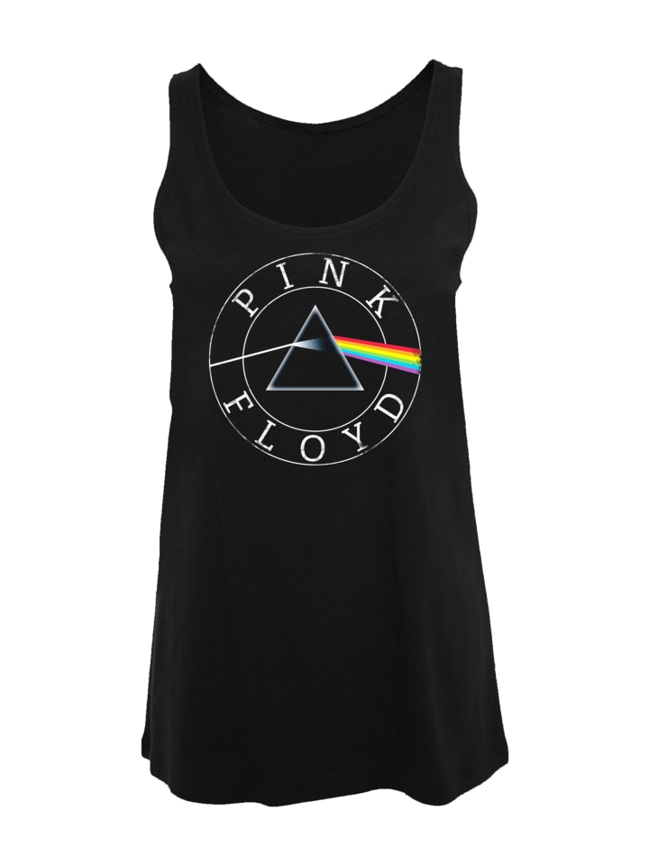 

F4NT4STIC Женская майка Pink Floyd Prism Circle Logo черного цвета