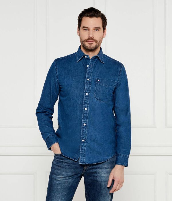 

Рубашка джинсовая Regular fit Tommy Hilfiger, синий