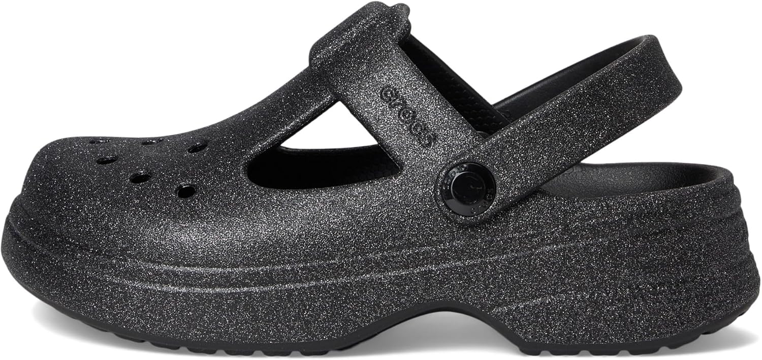 Детские кроксы Crocs Classic Mary Jane, черный — фото 4