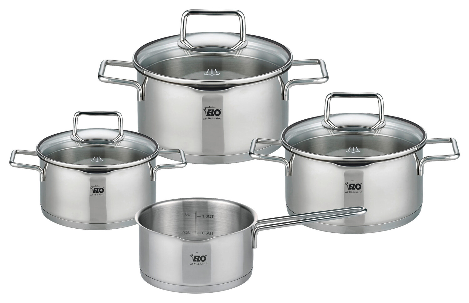 

Набор cooking pot set smart steam 4 предмета Elo, мультиколор