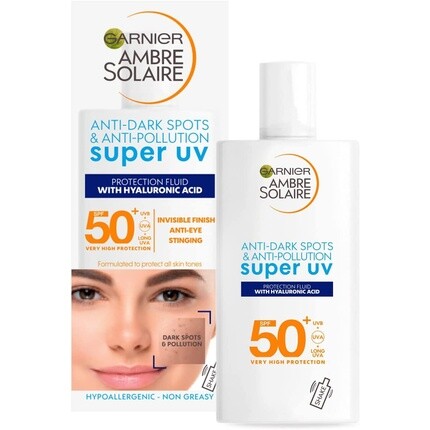 

Ambre Solaire Жидкость для защиты от темных пятен и загрязнений Spf50+, 40 мл, Garnier