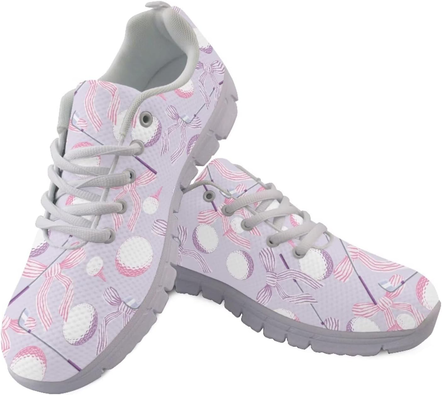 

Кроссовки Jeiento для мужчин и женщин, шнуровка, для бега по дороге, легкие сетчатые теннисные кроссовки, повседневная обувь для путешествий, Golf and Bow