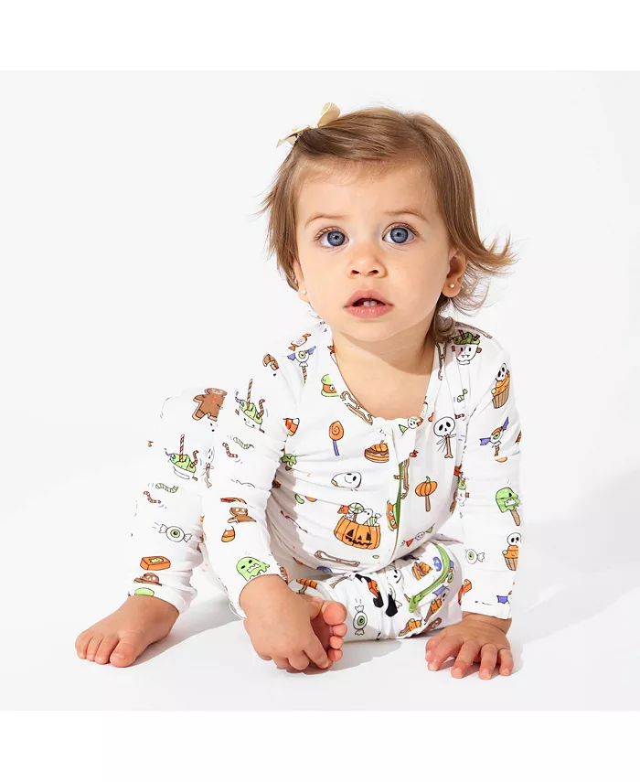 Детский унисекс комбинезон-пижама Halloween Treats Convertible Footie Bellabu Bear, мультиколор — фото 2