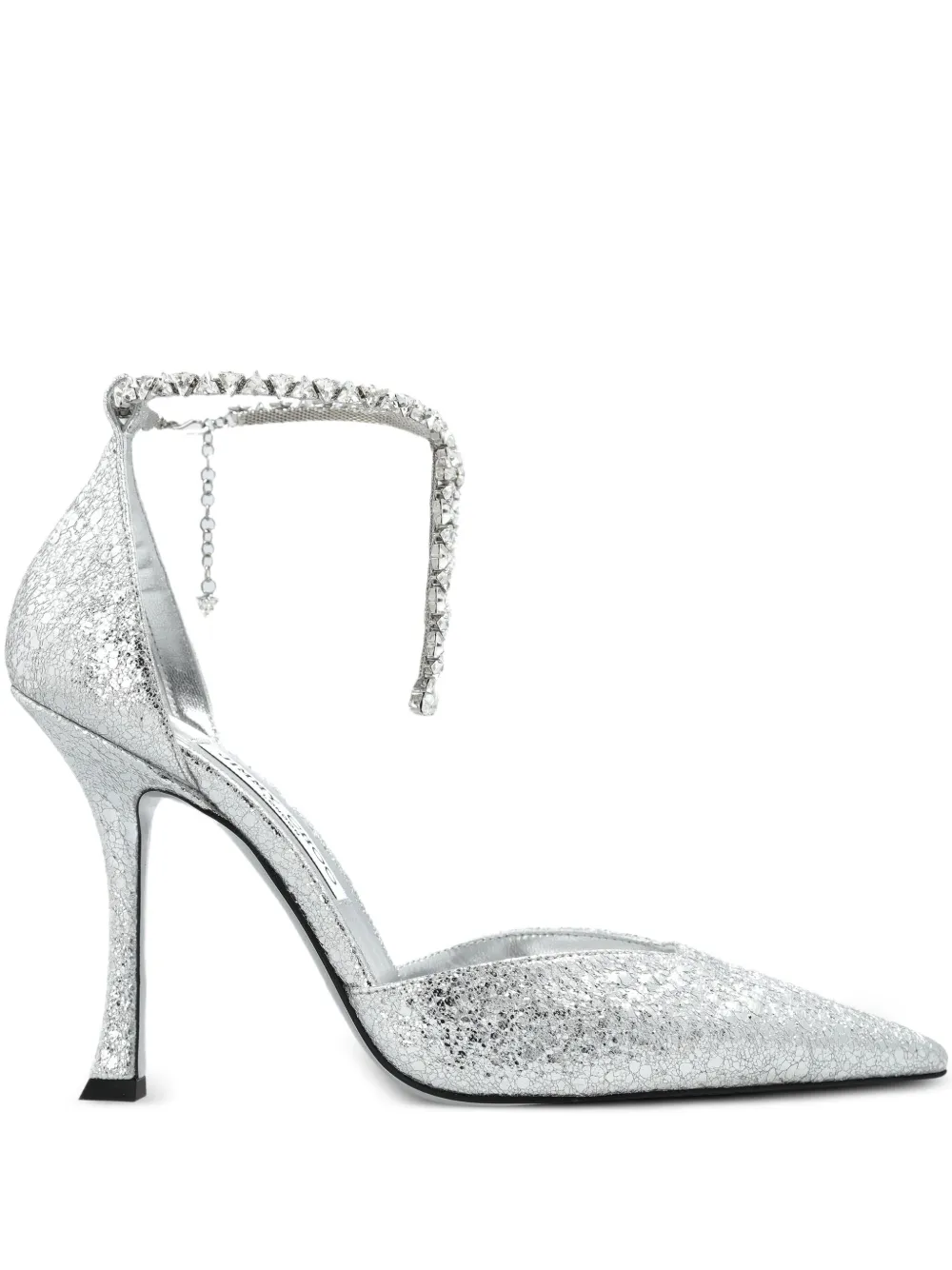 110-миллиметровые туфли Stevie JIMMY CHOO, серебяный