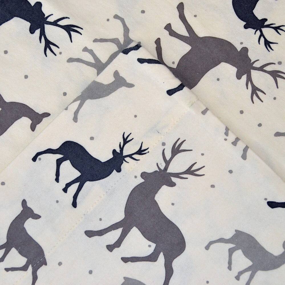 

Комплект простыней из хлопковой фланели Pointehaven, цвет Autumn Deer