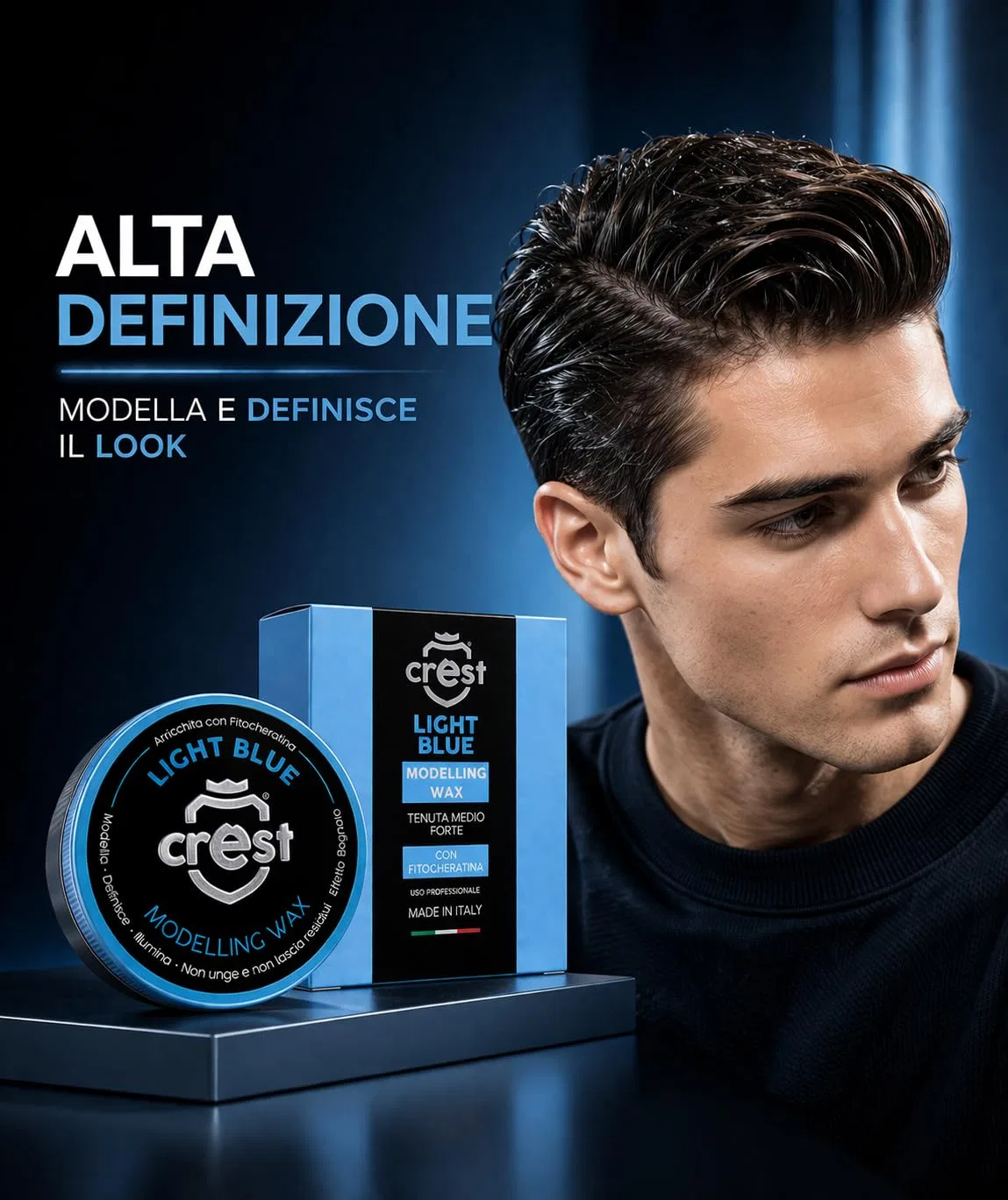 Воск для волос Crest Aqua Hair Wax Light Blue, 100 мл Crest — фото 4