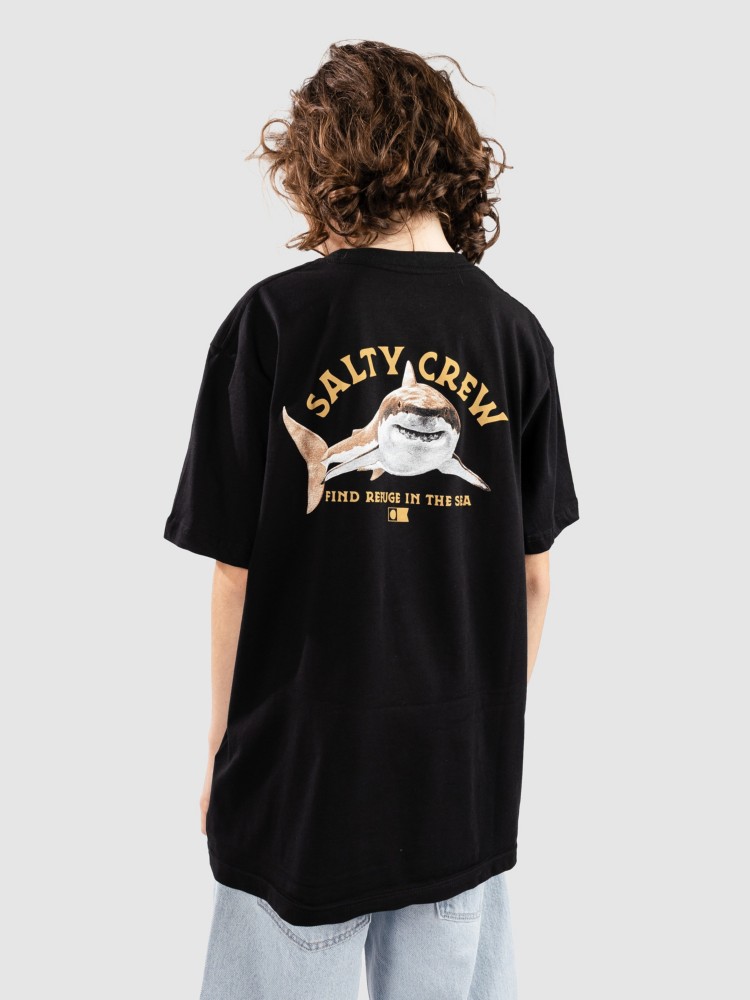 Футболка Salty Crew Lurking Kids T-Shirt, black — фото 4