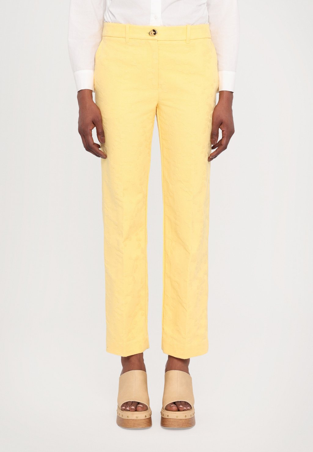 

Брюки TEXTURED STRAIGHT TAILORED PANTS Stine Goya, зеленый