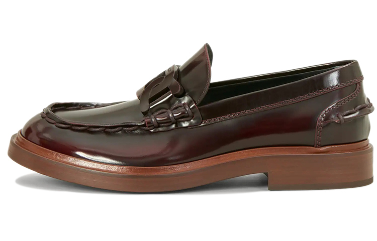 Лоферы женские бордовые TOD'S