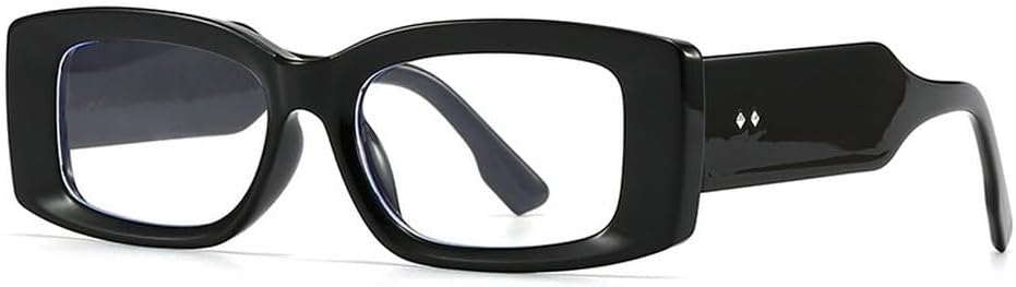 

Модные прямоугольные женские солнцезащитные очки в стиле ретро, ​​конфетные цвета, прозрачный градиент; мужские солнцезащитные очки с широкими дужками и заклепками SKFGNX, Black Clear