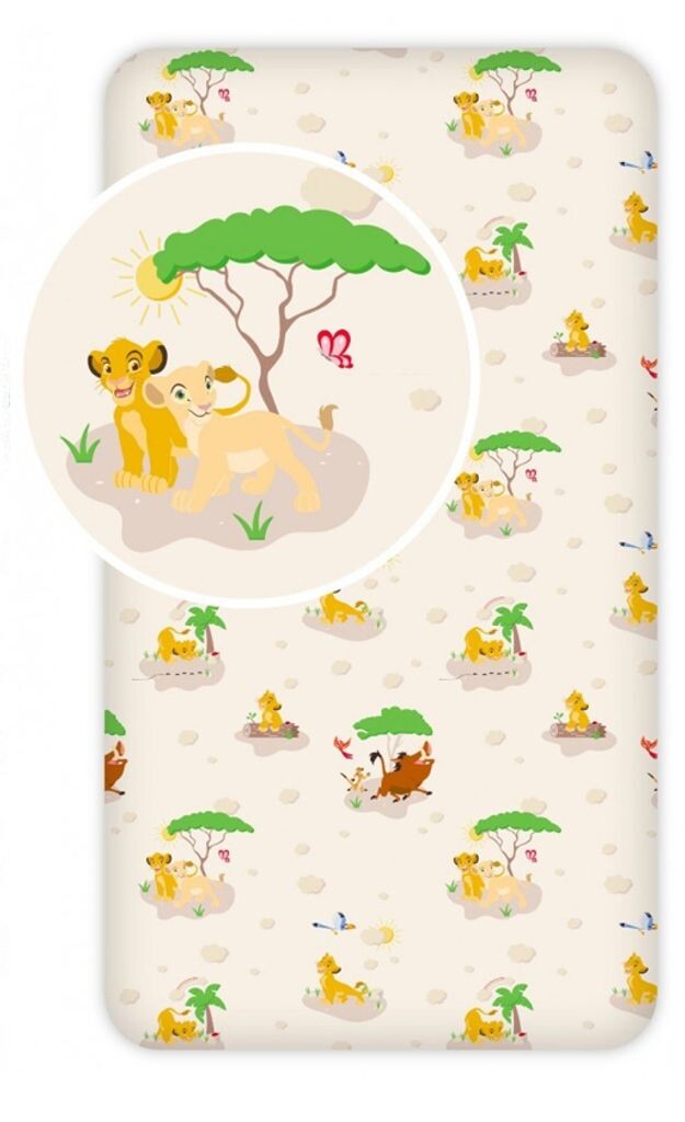 

Простыня Король Лев на подкладке Simba, Timon en Pumba90 x 200 см Javoli