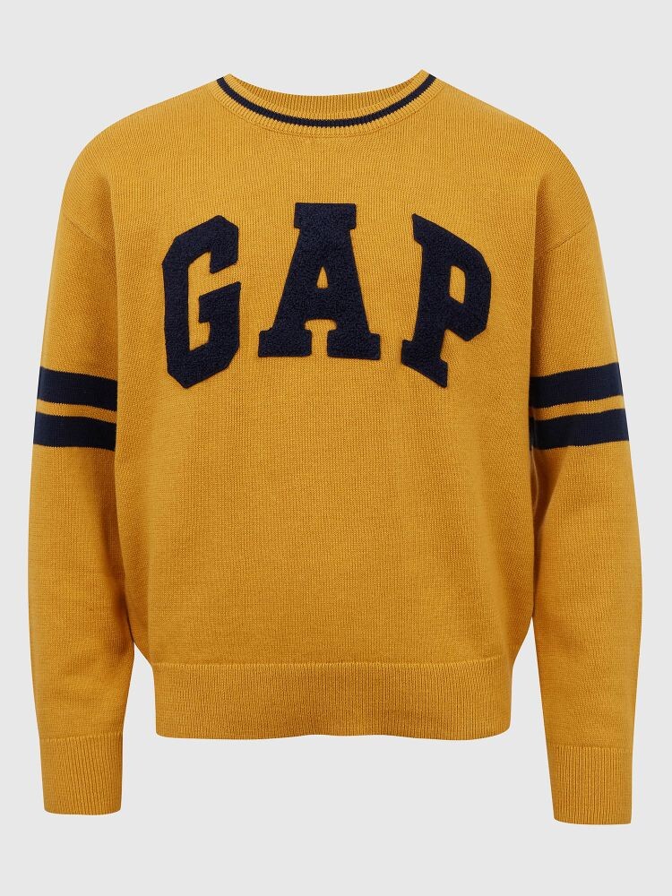 

Детский свитер с логотипом Gap, желтый