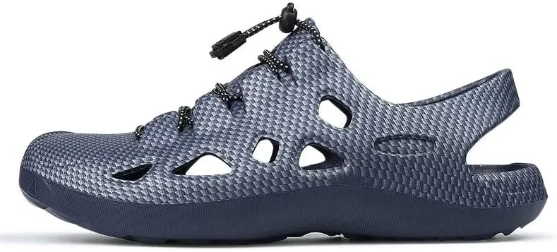 

Мужские легкие спортивные сандалии с закрытым носком для лета, прогулок на пляже и на улице Zonkacen, синий