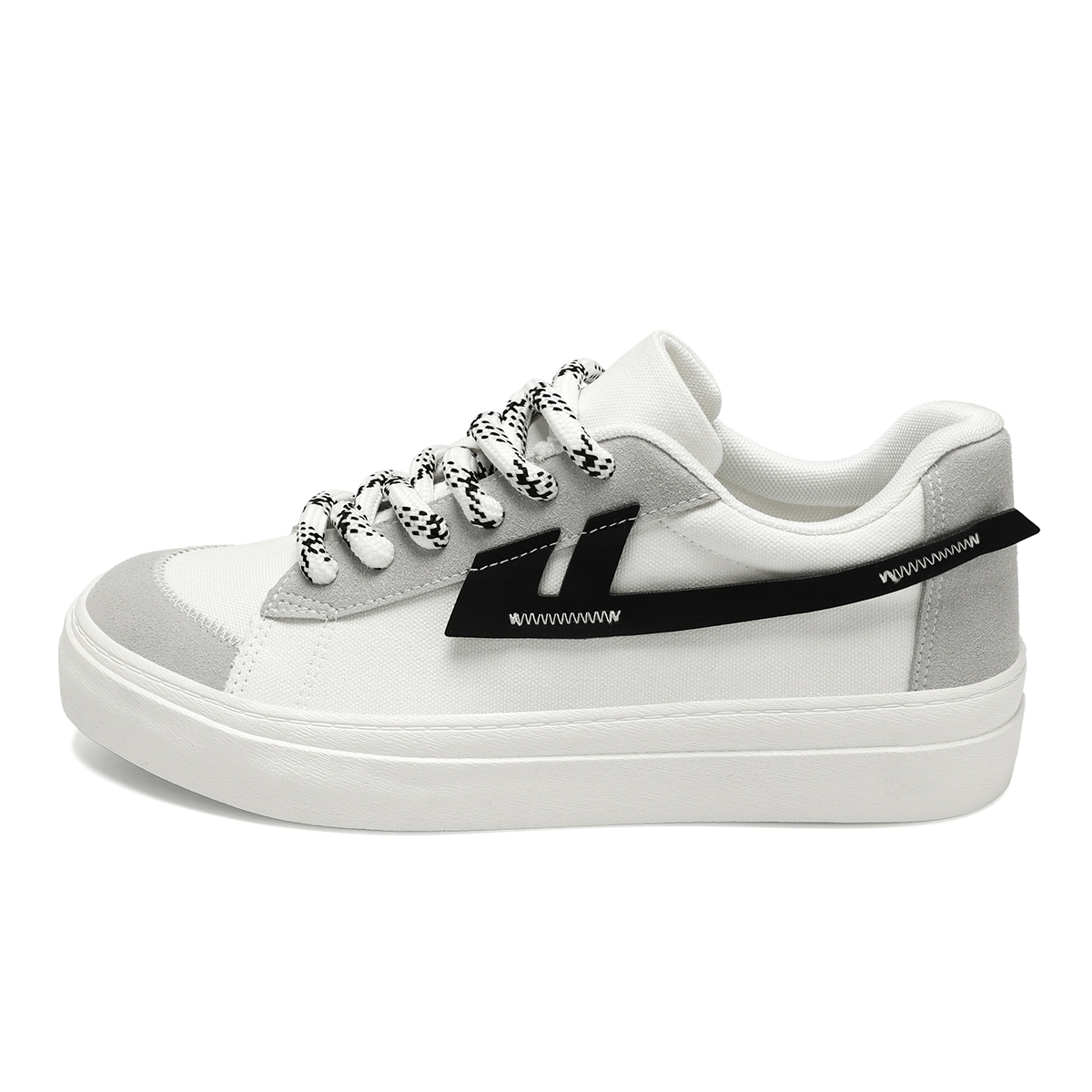 

Легкие низкие кроссовки для скейтбординга Balance Support для мужчин WARRIOR, White Gray Black