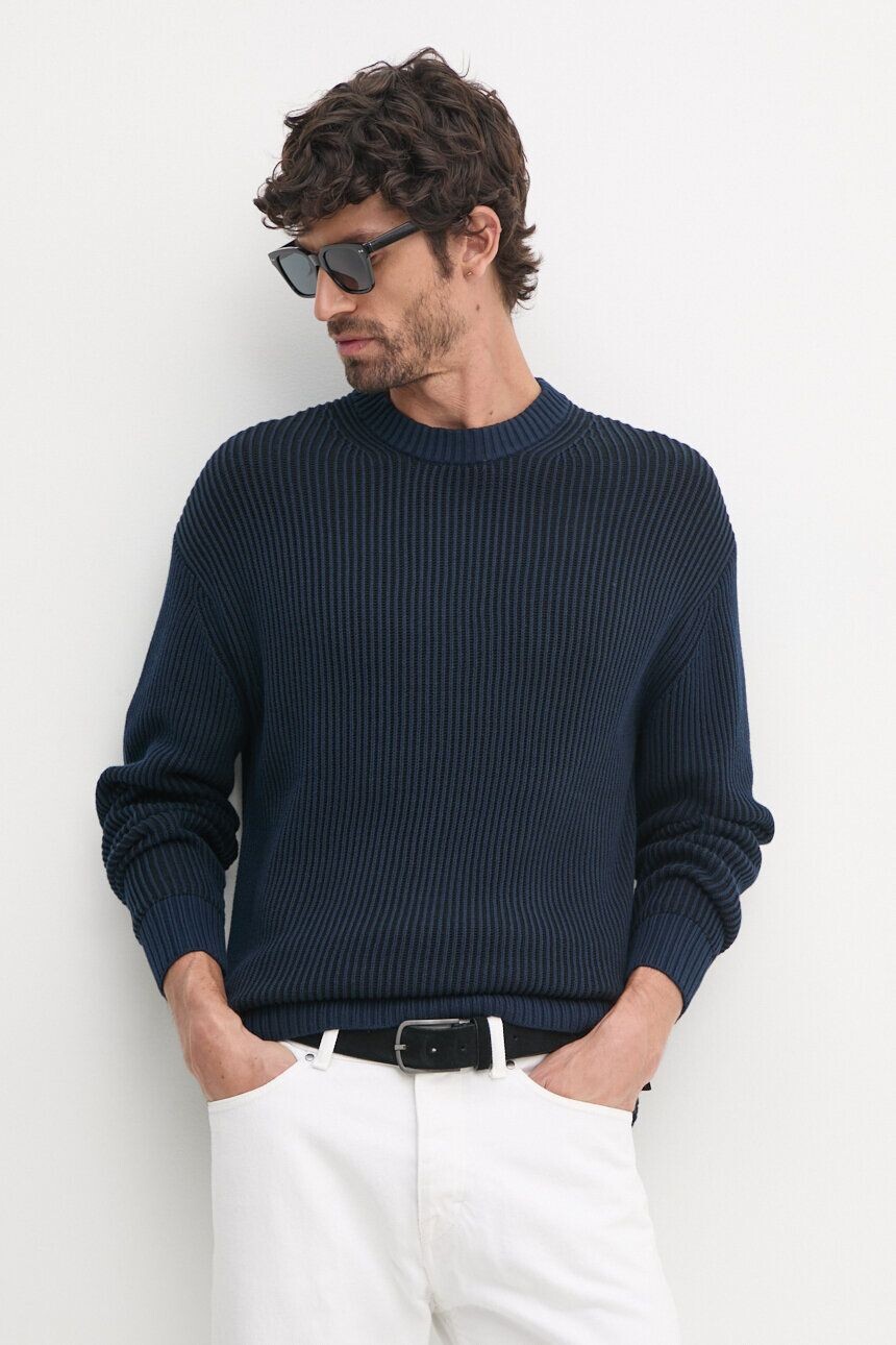 

Хлопковый свитер Calvin Klein Jeans, темно-синий
