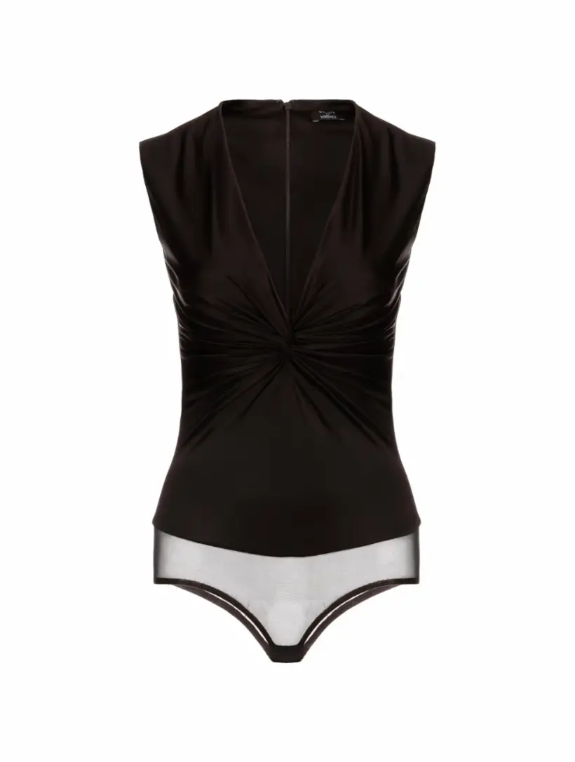 

Боди с драпировкой Versace, черный