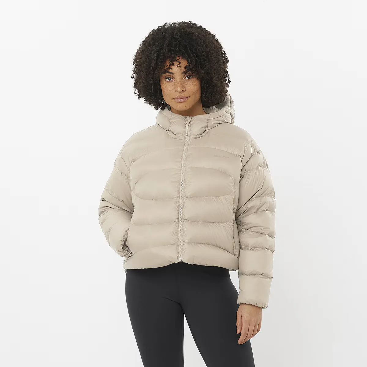 

Женская укороченная куртка Salomon Outline Novelty, коричневый