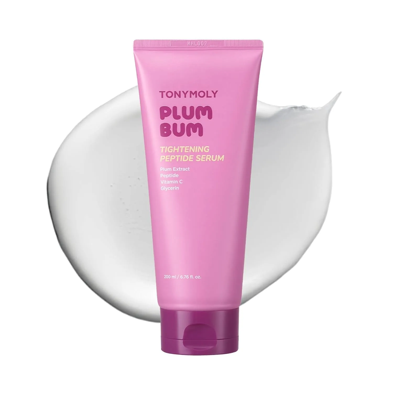Набор для ухода за кожей TONYMOLY Plum Bum: сыворотка с пептидами для подтяжки и витамином С, а также самонагревающаяся моделирующая маска для тела для укрепления и разглаживания кожи.