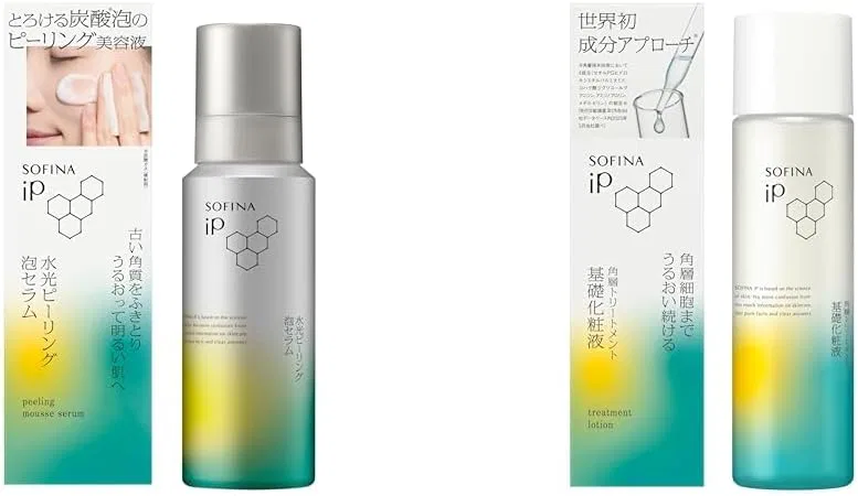 Пенка-сыворотка для умывания Sofina IP Waterlight Peeling Foam Serum + Кератолитическое средство