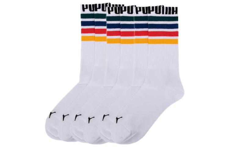 

Унисекс носки до середины икры PUMA, 1 комплект 3 пары (белый)