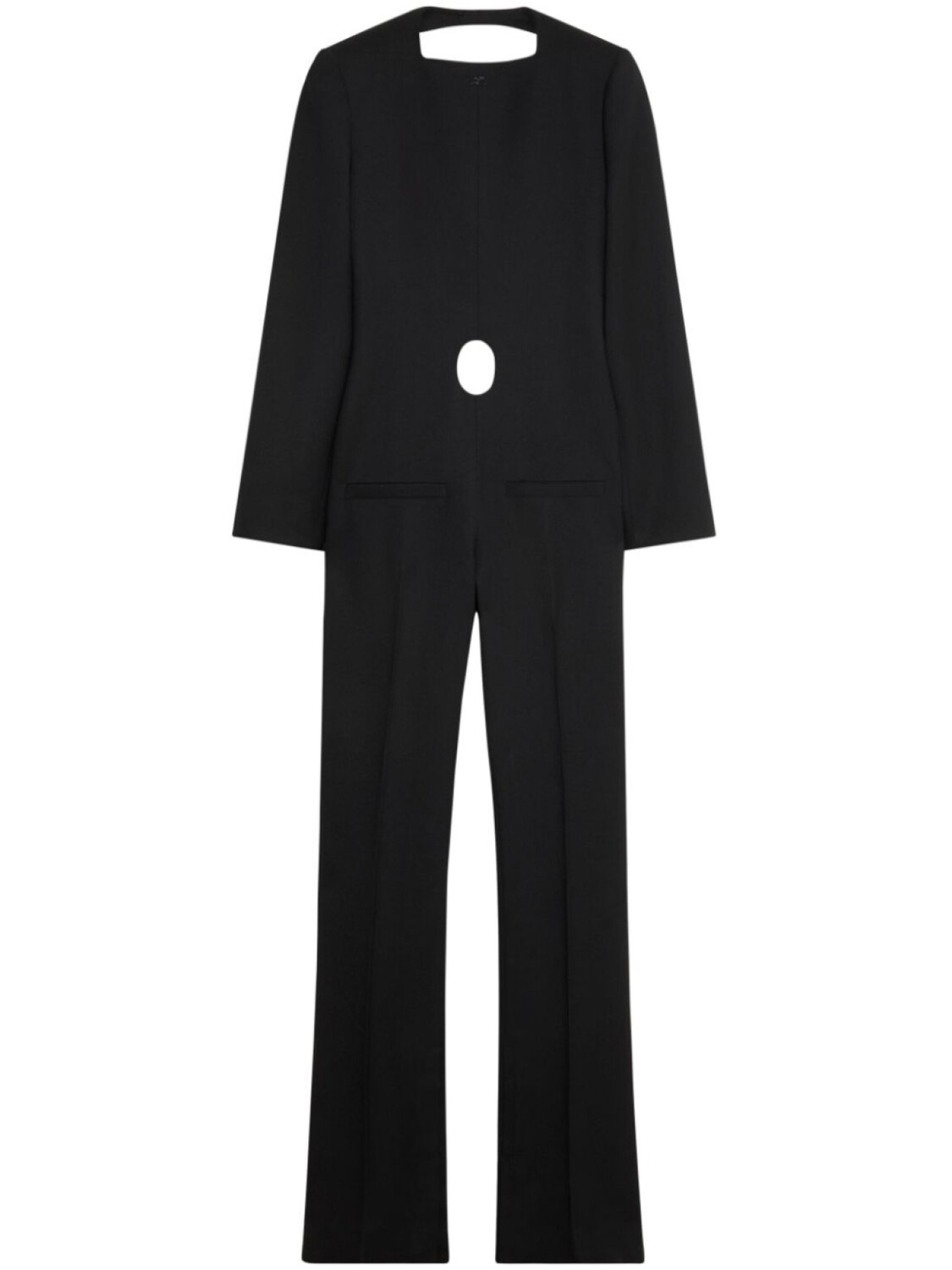 

Комбинезон из вирджинской шерсти Courrèges, черный