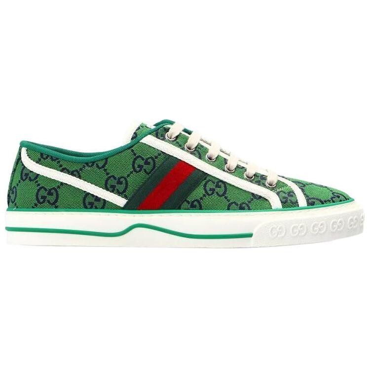 Кеды теннисные Gucci 1977 женские, зеленый — фото 2