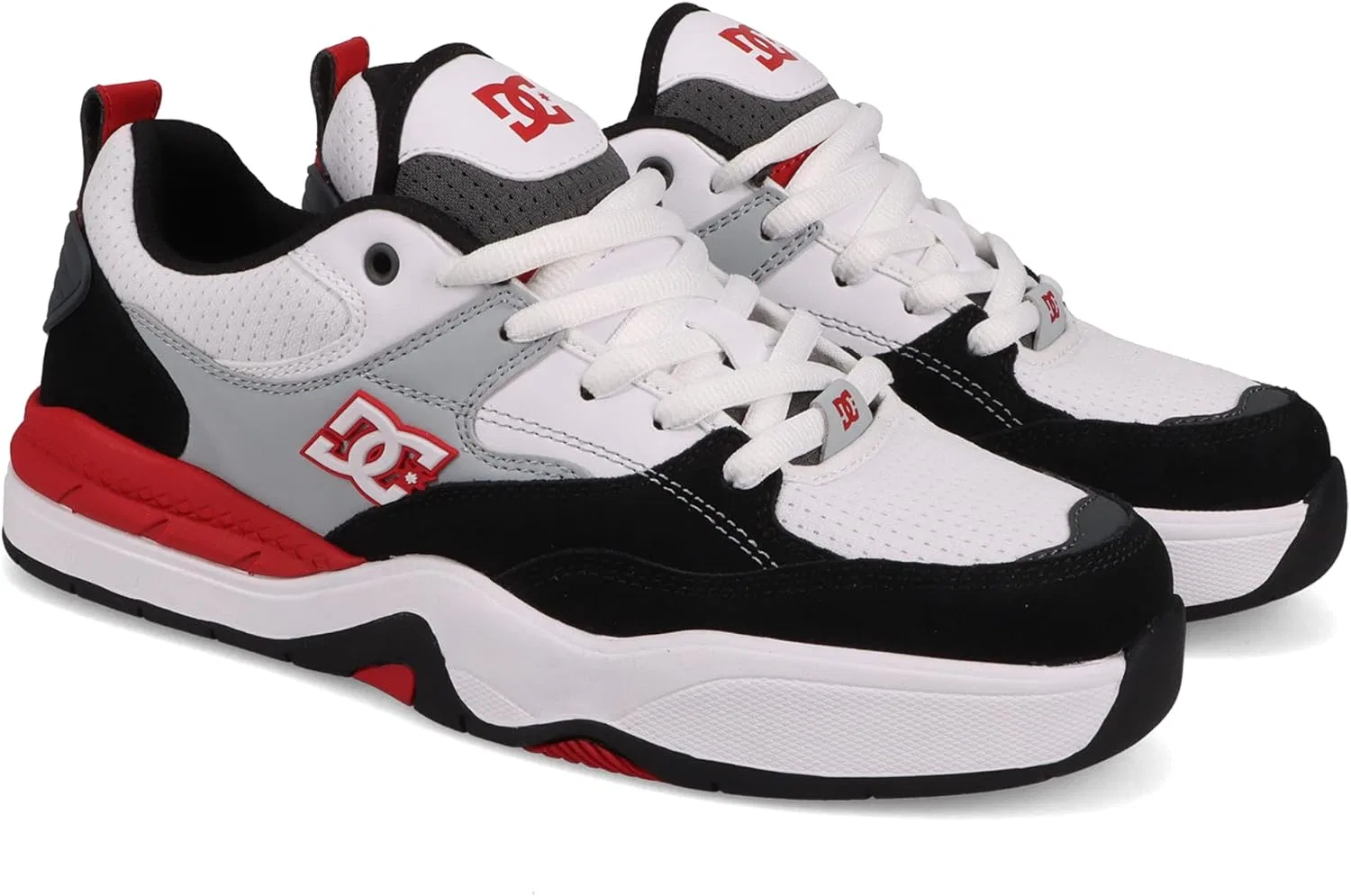 Кроссовки DC, мужские скейтбордические кроссовки DC Ascend DC Shoes, Black / Grey / White