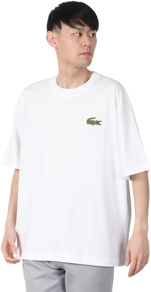 

Мужская футболка LACOSTE из синели с логотипом крокодила, свободного кроя