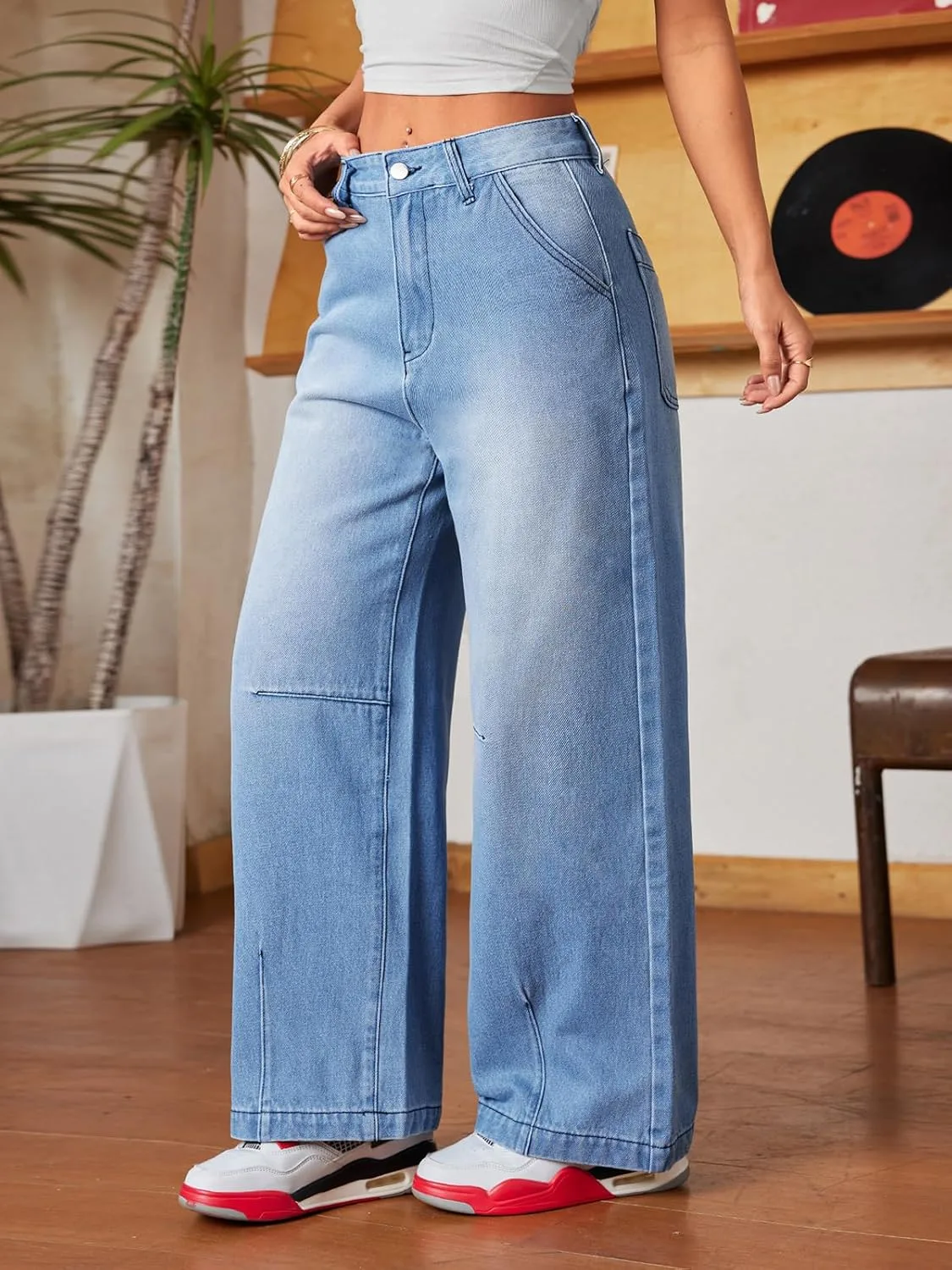 Женские джинсы Baggy Straight Leg в стиле Casual Boyfriend — фото 2