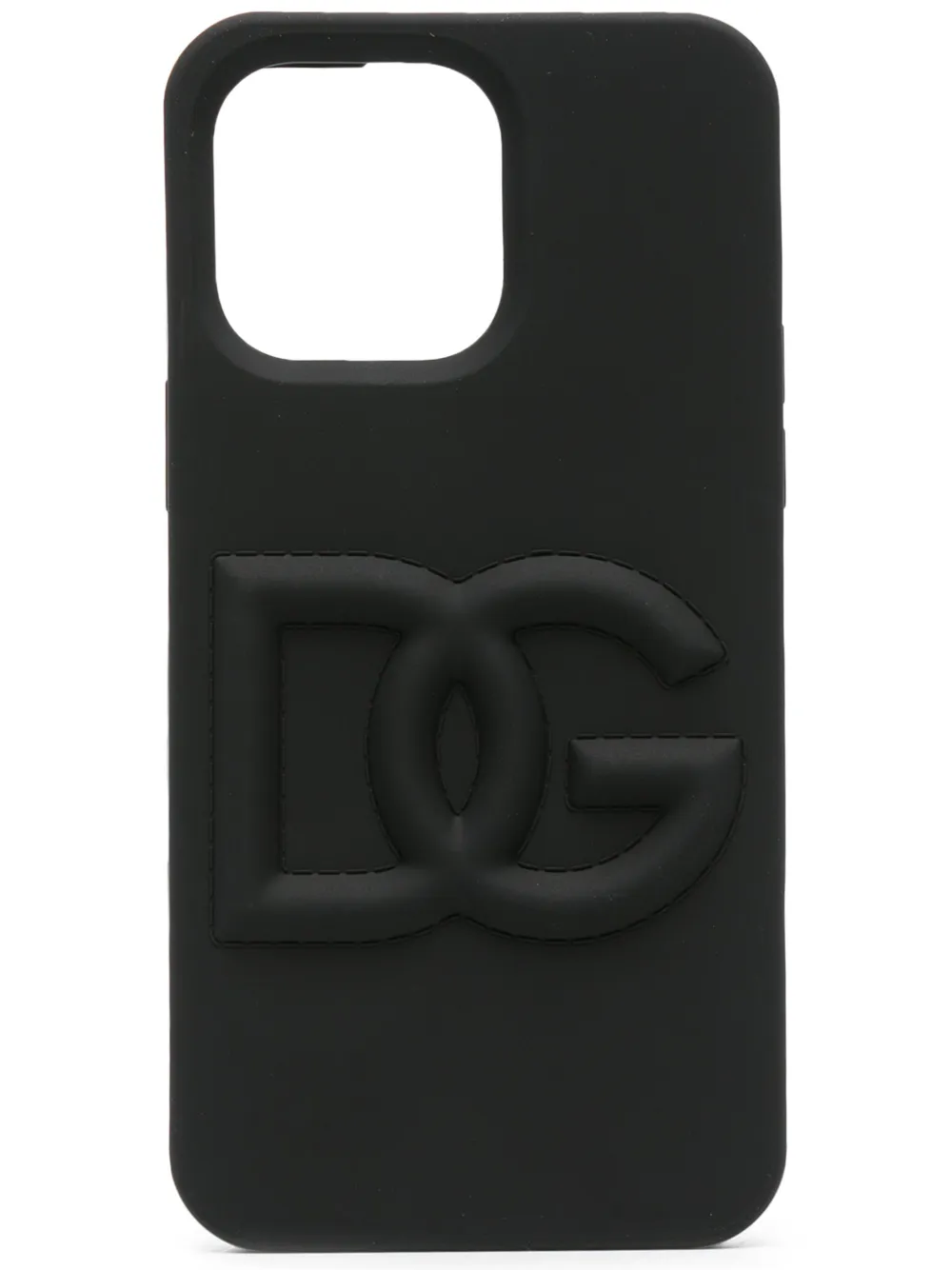 

Чехол для iPhone 14 Pro Max с тисненым логотипом Dolce & Gabbana, черный