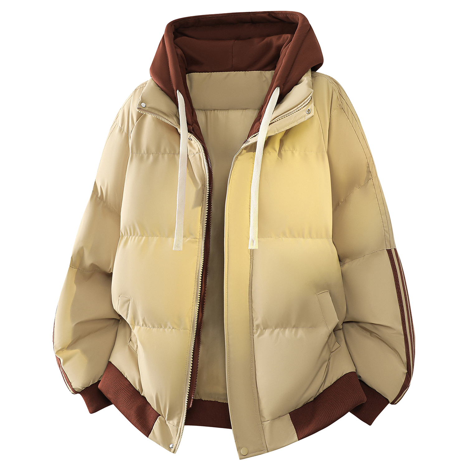 

Пуховик Unisex X1617, хаки puffer jacket