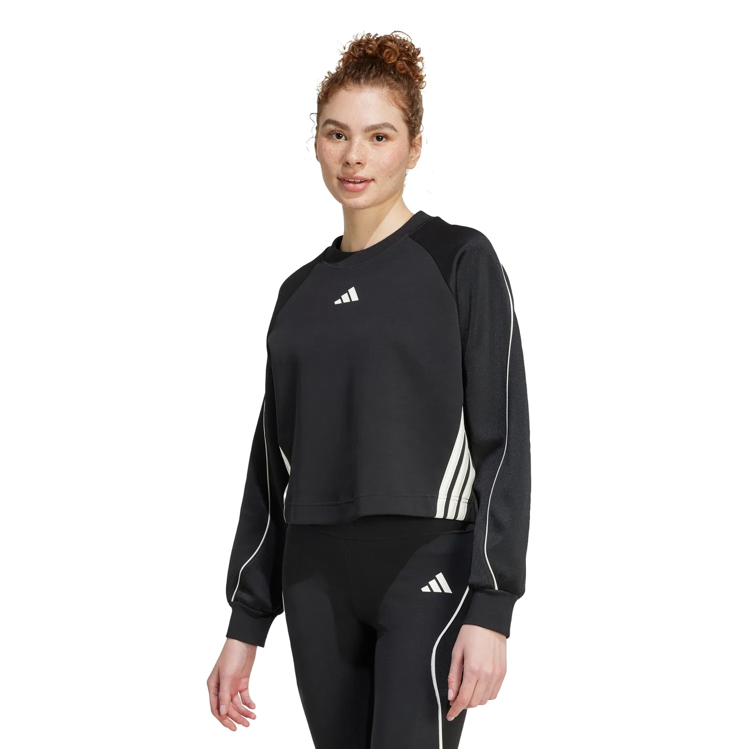 Женский свитшот Stadium 3-Stripes Crewneck от Adidas — фото 4