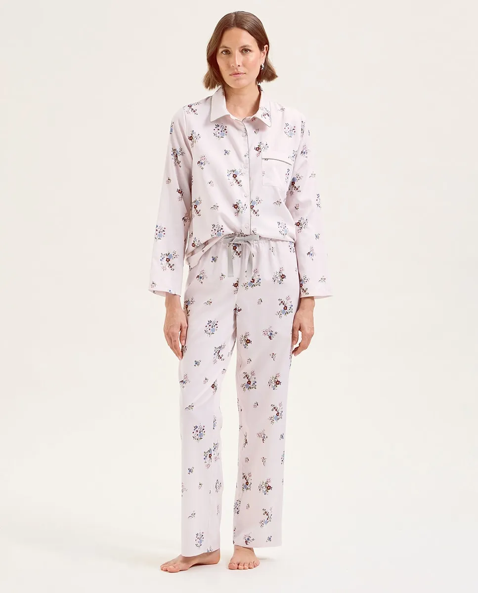 

Длинная пижама из органического хлопка с эластаном Laurence Tavernier, розовый