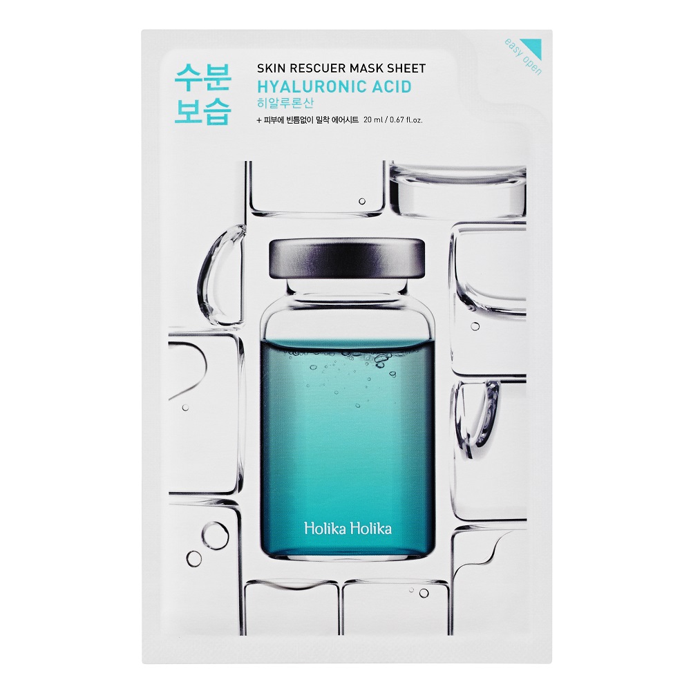 

Увлажняющая тканевая маска с гиалуроновой кислотой skin rescuer mask sheet – hyaluronic acid Holika Holika, количество 1 шт.