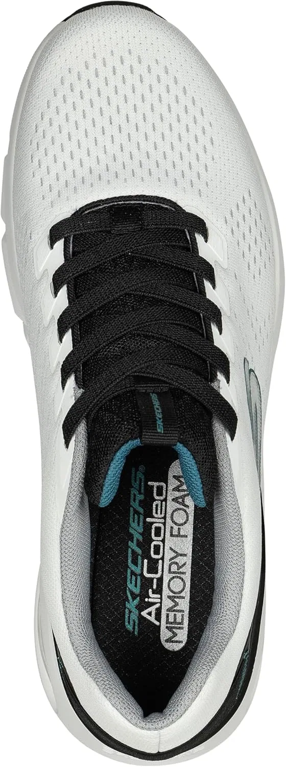 Мужские кроссовки Skechers Skech-air Ventura, White Mesh Synthetic Black Trim — фото 3