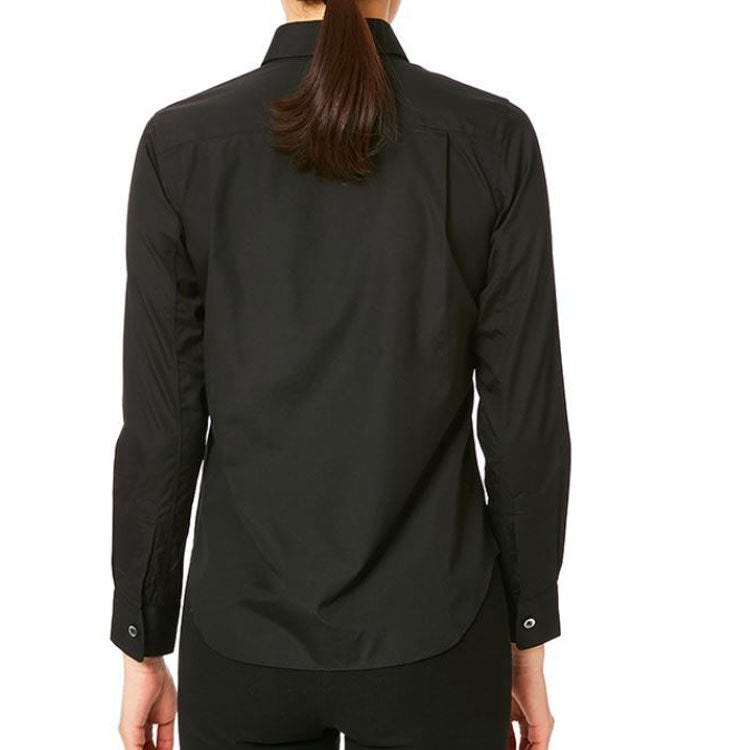 Рубашка (WMNS) COMME des GARCONS PLAY L/S Shirt Red Emblem 'Black' — фото 4