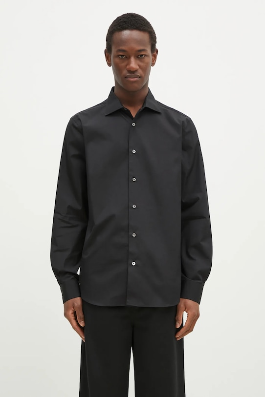 

Хлопковая рубашка Paul Smith, черный