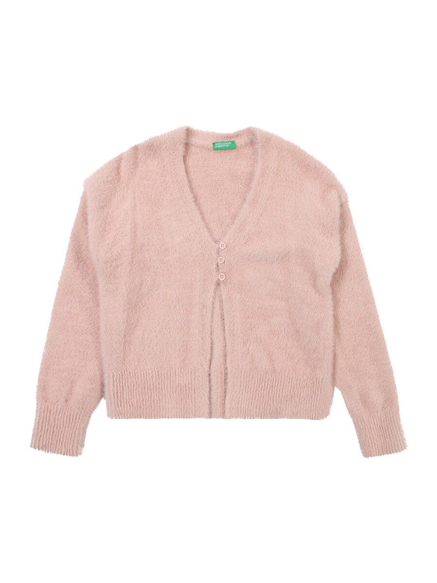 

Вязаный кардиган UNITED COLORS OF BENETTON Knit Cardigan, темно-розовый