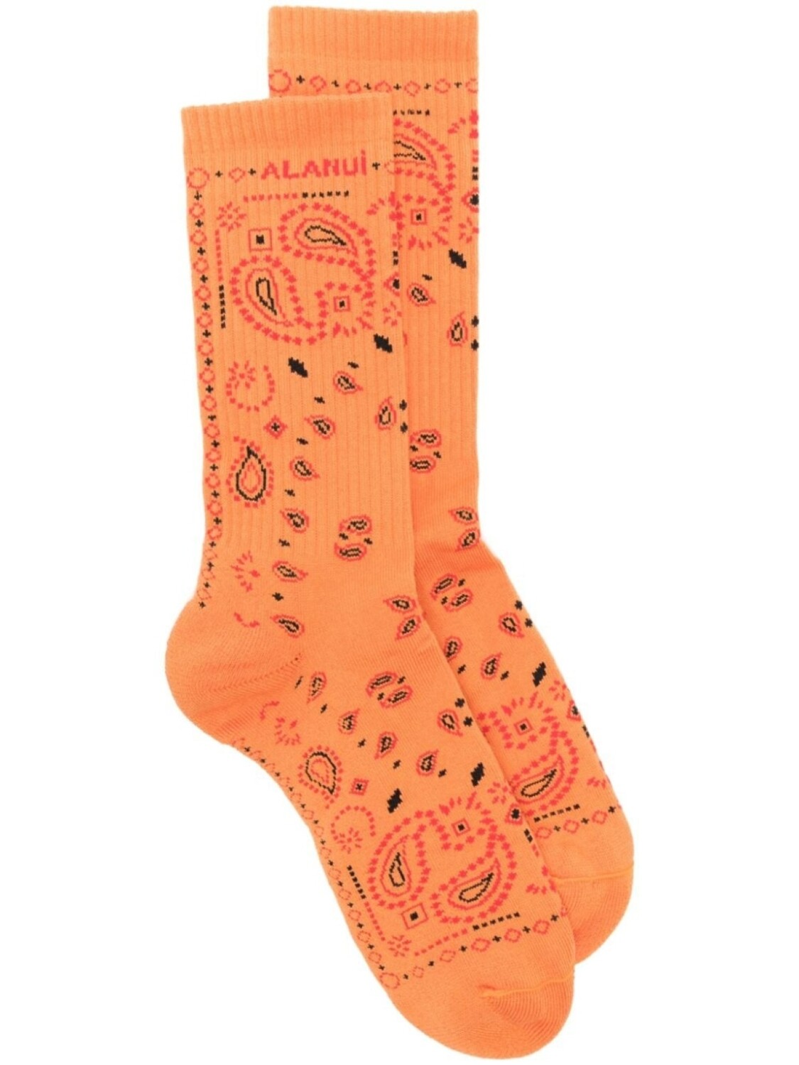 

Alanui носки Bandana с вышитым логотипом, оранжевый